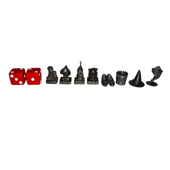 8 Player Tokens Monopoly Wizard of Oz 1998 Replacement Pieces Parts - Picture 1 of 3